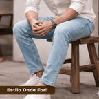 Calça Jeans Masculina Premium Elastano - COMPRE 1 LEVE 3 + BRINDES 🔥
